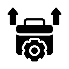 career development glyph icon