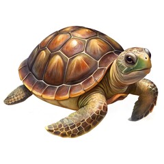 Fototapeta premium Turtle illustration isolated on white background