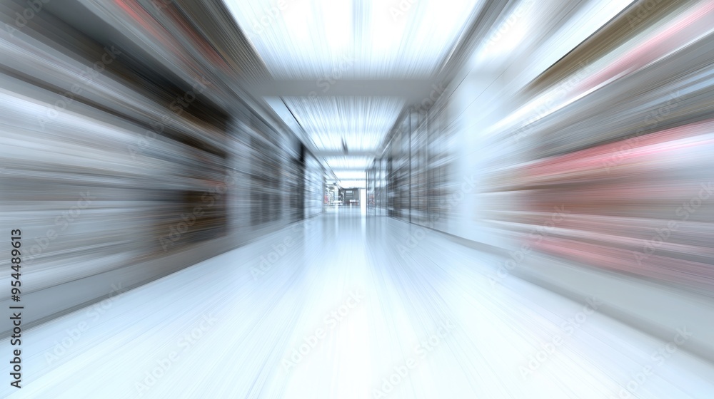 Poster 3d rendering of an abstract blurred store image for interior or background usage