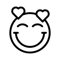 happy line icon