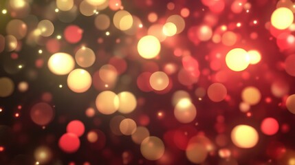 3D rendering of blurred Christmas lights for background purposes