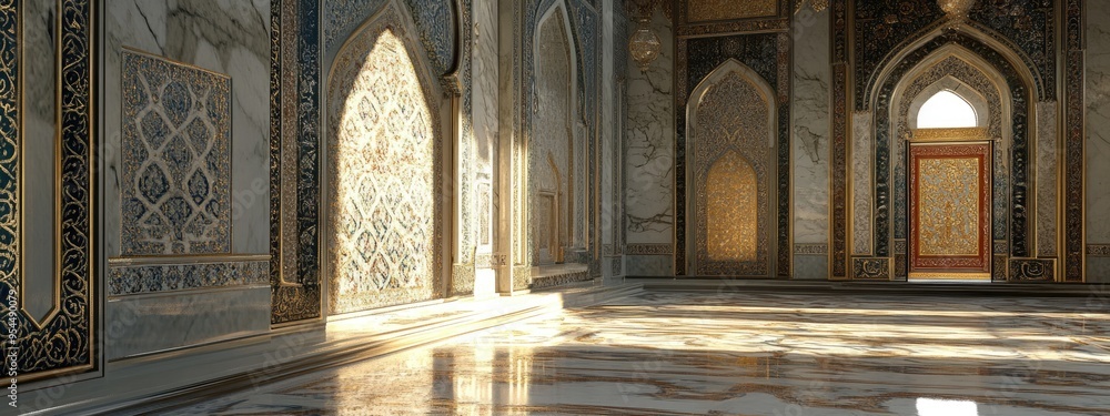 Poster 3d rendering of historic sultan tombs with a focus on the resting place of sultan i abdulmecit featu