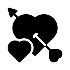 cupid glyph icon