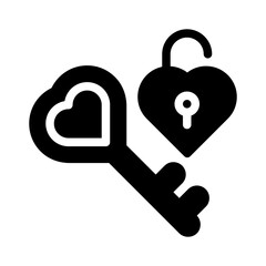 unlock glyph icon