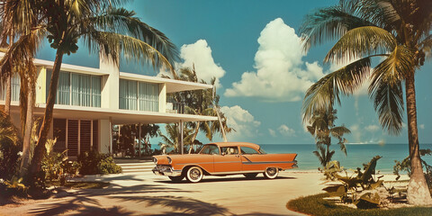 Miami in the 1950s vintage 