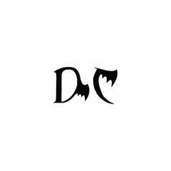 DC monogram logo design letter text name symbol monochrome logotype alphabet character simple logo