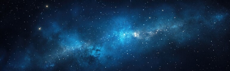 Obraz premium Stars and Milky Way shine in the night sky illustrated in a 3D cartoon rendering