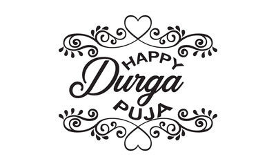  Happy Durga Puja, Dussehra, and Navratri Celebration Concept for Web Banner, Poster, Social Media Post, T-shirt, and  Advertising. happy Durga puja illustrations. EPS 10