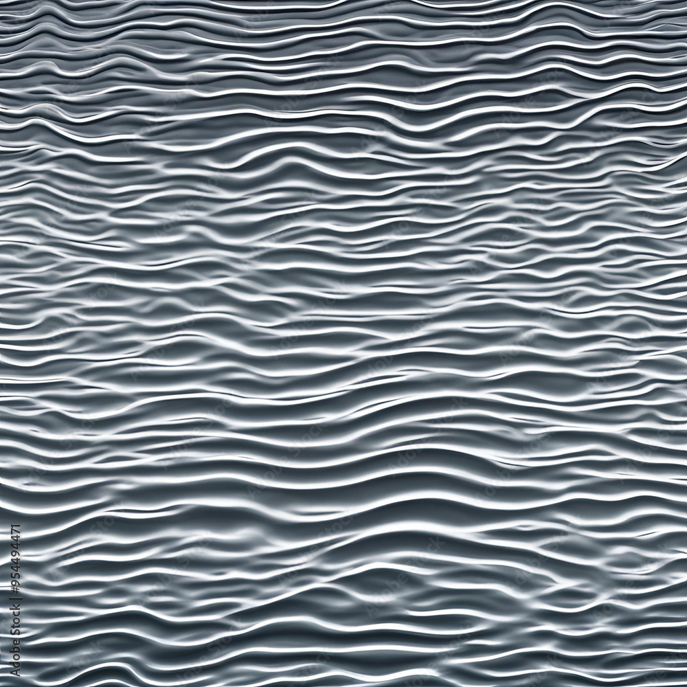Aufkleber a close-up abstract image featuring wavy metallic lines with a 3d texture, resembling ripples on wat