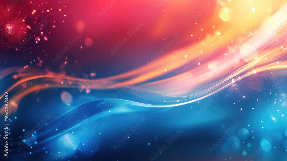 Poster vibrant and dynamic abstract background design