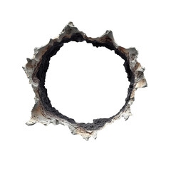 Hole in the wall.