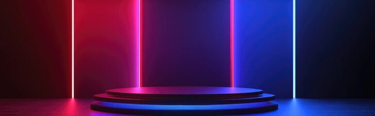 Elegant and visually appealing background featuring a pedestal and showcase 3D illustration and rendering