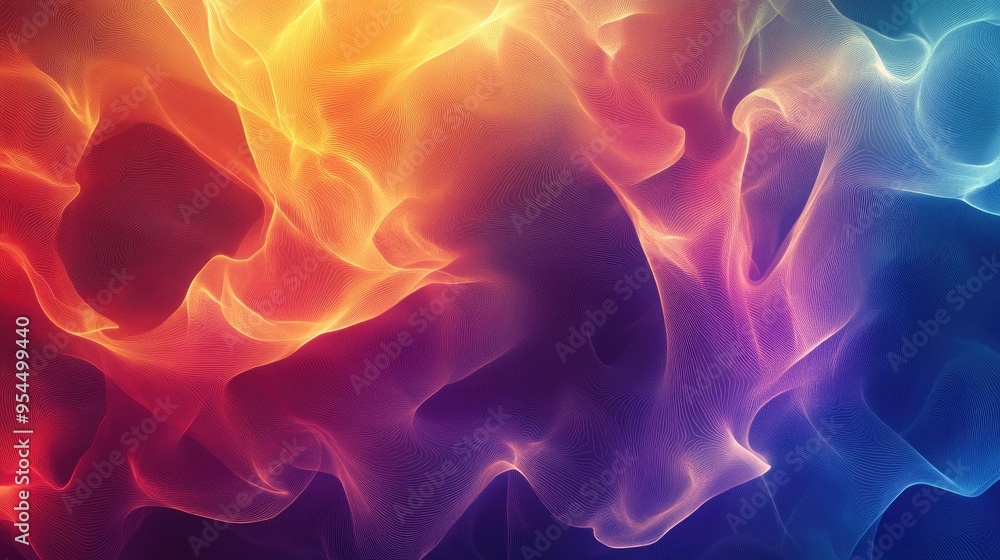 Poster multicolored abstract background featuring various hues and gradients