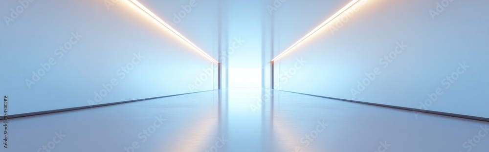 Poster isolated aluminum structure frame on a white background 3d rendering illustration