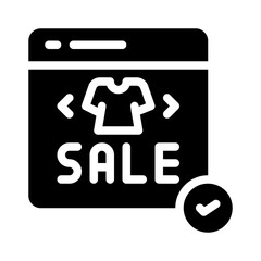 sale glyph icon