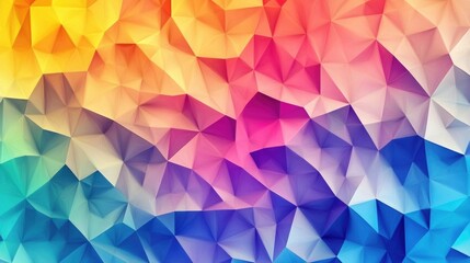 Obraz premium Colorful geometric polygonal abstract background in 2D cartoon style