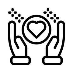 Obraz premium hands line icon