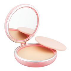 Compact Powder, Face powder, makeup beauty and cosmetic, 3d Illustration.