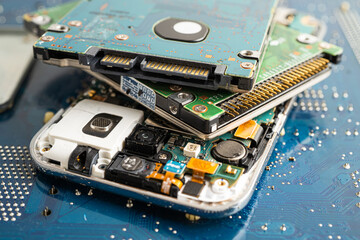 Repairing and upgrade circuit mainboard of notebook, electronic, computer hardware and technology...