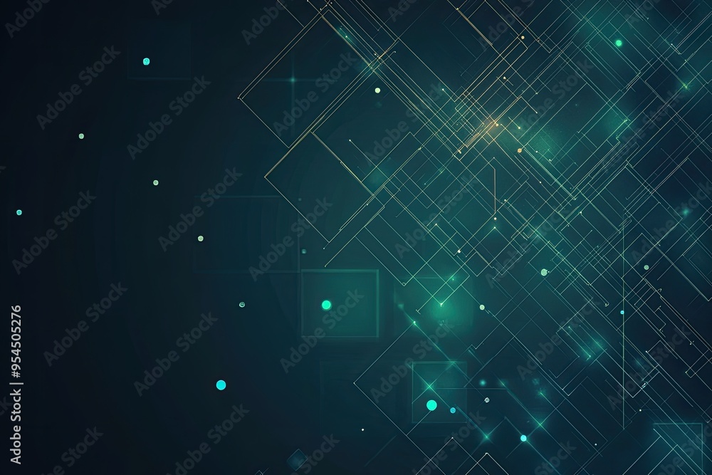 Aufkleber a striking abstract background featuring luminous shapes and geometric patterns, perfect for technol