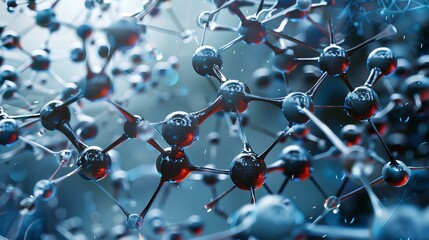 Intricate microstructure diagram of superalloy molecules showcasing technical sophistication