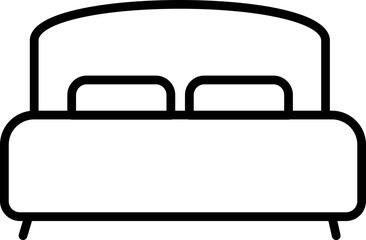 Vector Illustration of Double Bed Icon 