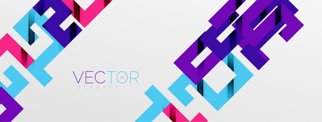 Color bend lines with shadow texture effect. Vector Illustration For Wallpaper, Banner, Background, Card, Book Illustration, landing page