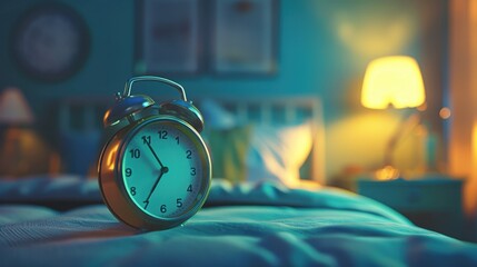 Alarm Clock: A digital or analog clock on the nightstand, set to ring at a chosen time, helping you wake up each morning and start your day on time.
