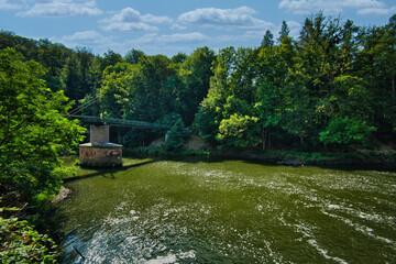 Fluss - Wald - Erzgebirge - Sachsen - Deutschland 