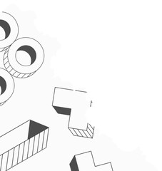 Torn Paper With Geometric Corner