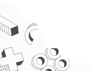 Torn Paper With Geometric Corner