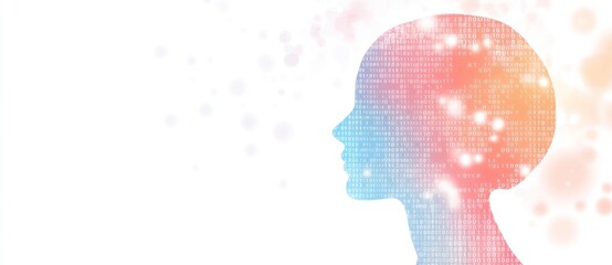 Digital Mind - Abstract Portrait of Human Intelligence