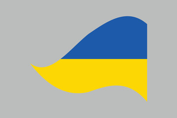 Ukraine flag, Flag of Ukraine, Flag Ukraine vector, Ukrainian flag symbol, The color of the original, Stock vector illustration
