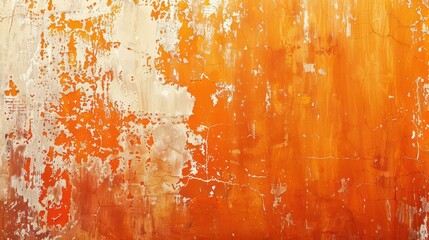Fototapeta premium Vibrant Orange Splatter. Creative Abstract Art Texture