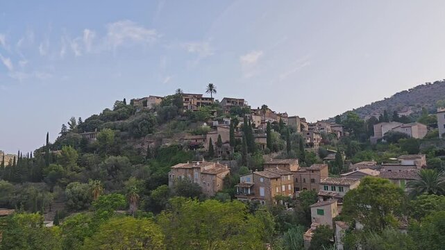 View of the village of Deia from the viewing point