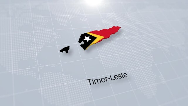 Timor Leste map presentation displayed on a modern clean white background