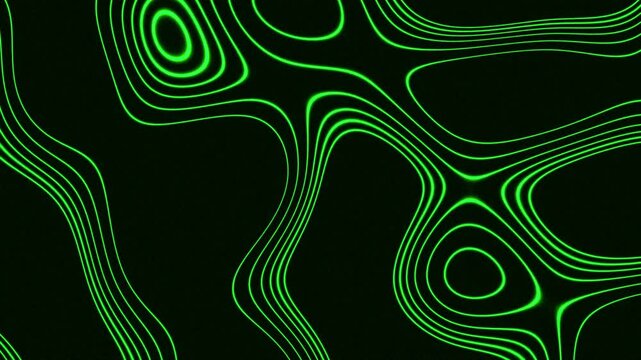 Looping animation abstract lines background. Overlay topographic map style motion graphic loop.