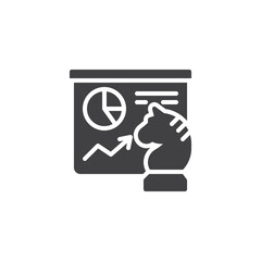 Business strategy vector icon