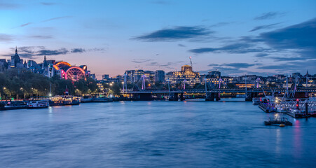 Naklejka premium An image of historical achitecture in London UK in the evening