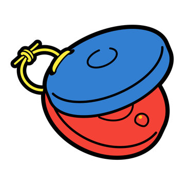 cartoon castanets red blue musical instrument clip art preview