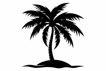Palm Tree Vector Silhouette, Palm Tree SVG