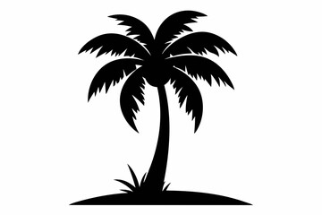 Palm Tree Vector Silhouette, Palm Tree SVG