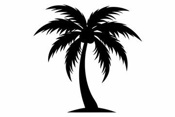 Palm Tree Vector Silhouette, Palm Tree SVG