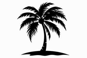 Palm Tree Vector Silhouette, Palm Tree SVG