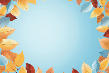 Vector foliage pattern frame