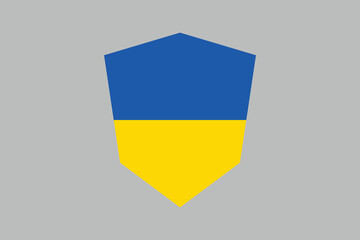 Ukraine flag sign, Flag of Ukraine, Flag Ukraine vector, Ukrainian flag symbol, The color of the original, Stock vector illustration
