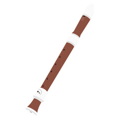 教育用楽器イラスト：リコーダー