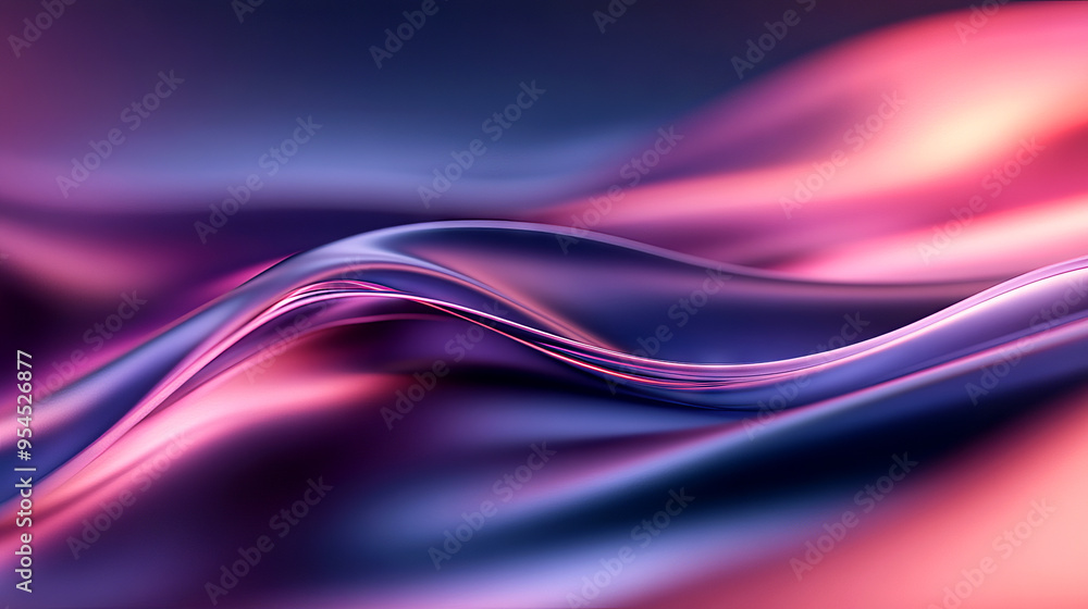 Aufkleber abstract wavy fabric texture in vibrant pink and blue tones, creating a mesmerizing visual flow and 