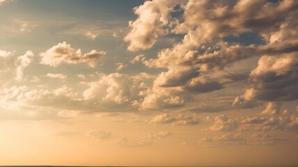 sunset in the clouds