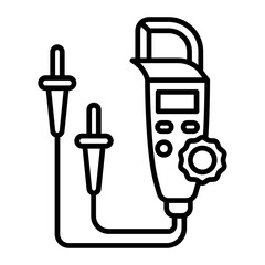 Digital Clamp Meter.line icon